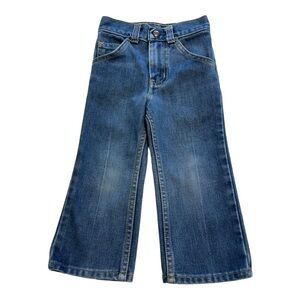 GWG Jeans Vintage Toddler Western Cowboy Denim Pants Zipper Button - Size 2T